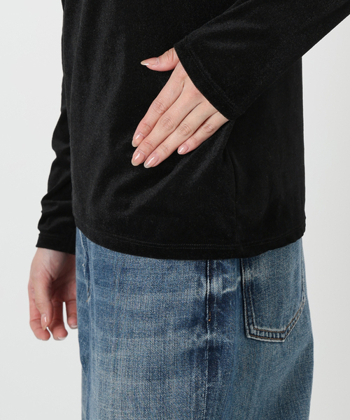 Spick & Span（スピックアンドスパン）の「シアーベロアプルオーバー（Tシャツ/カットソー・レディース・ブラック/ライトグレー/ベージュ・FREE）」の20枚目の写真