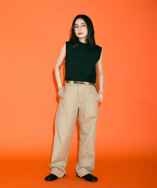 CITYSHOP（シティーショップ）の「[THE MOOD] ノースリーブショートTEE（Tシャツ/カットソー・レディース・ホワイト/ブラック・FREE）」の10枚目の写真