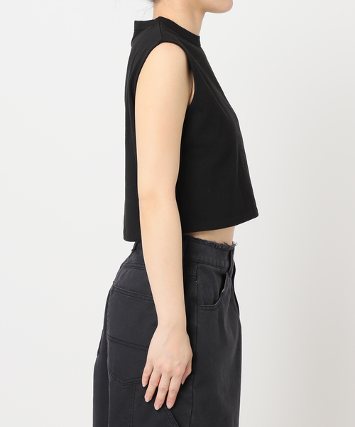 CITYSHOP（シティーショップ）の「[THE MOOD] ノースリーブショートTEE（Tシャツ/カットソー・レディース・ホワイト/ブラック・FREE）」の22枚目の写真