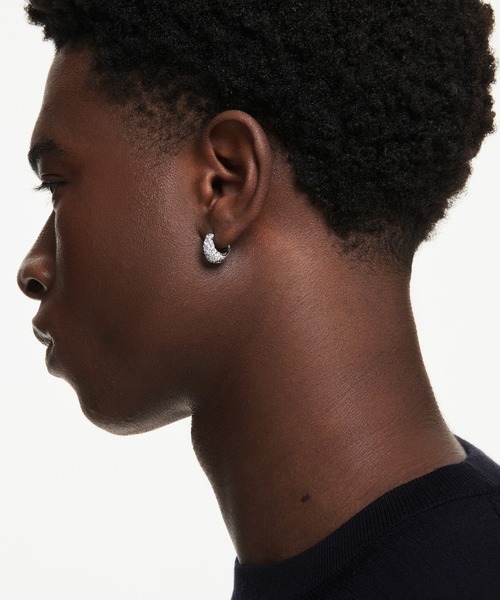 SWAROVSKI(スワロフスキー)の「【公式】【スワロフスキー】Sublima ピアス, ホワイト, ロジウム・プレーティング(ピアス(両耳用)・レディース・ホワイト・ONESIZE)」の2枚目の写真