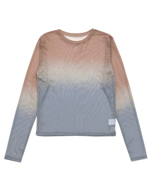 グラデーションパワーメッシュトップス（Tシャツ/カットソー）｜select