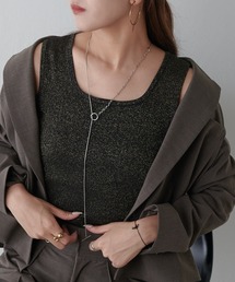 Lui's | ラメ2WAYタンクトップ(Tシャツ/カットソー)