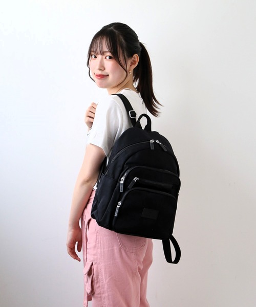 BACKYARD FAMILY(バックヤードファミリー)の「CIARA リュック(バックパック/リュック・レディース・ネイビー/ブラック/ダークグリーン/ベージュ/ライトパープル/レッド/グレー・FREE)」の14枚目の写真