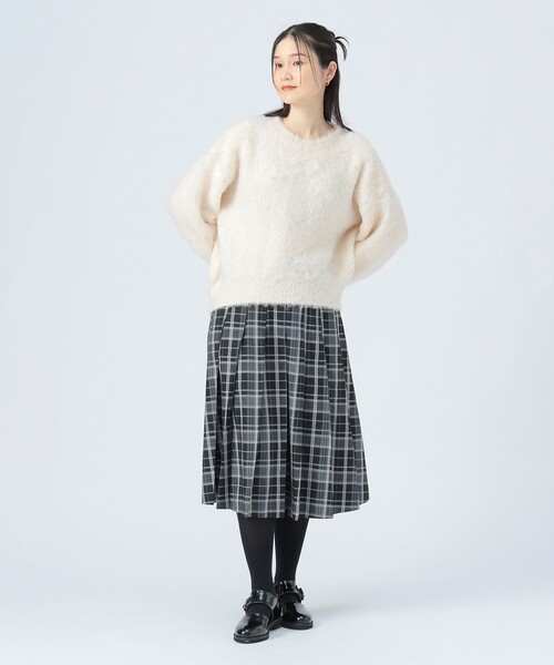 セール】チェック ミディ プリーツ スカート（スカート）｜BEAMS HEART