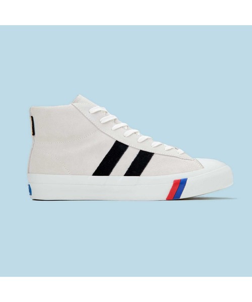 PRO-Keds（プロケッズ）の「PRO-Keds プロケッズ ロイヤルプラス スエード ハイ 〈ウォータープルーフ〉（スニーカー・メンズ・ホワイト/ブラック・23.0cm/24.0cm/25.0cm/26.0cm/27.0cm/28.0cm/29.0cm）」の20枚目の写真