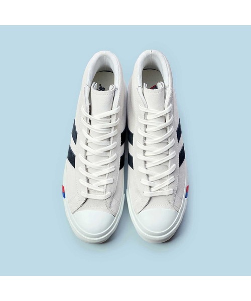 PRO-Keds（プロケッズ）の「PRO-Keds プロケッズ ロイヤルプラス スエード ハイ 〈ウォータープルーフ〉（スニーカー・メンズ・ホワイト/ブラック・23.0cm/24.0cm/25.0cm/26.0cm/27.0cm/28.0cm/29.0cm）」の21枚目の写真