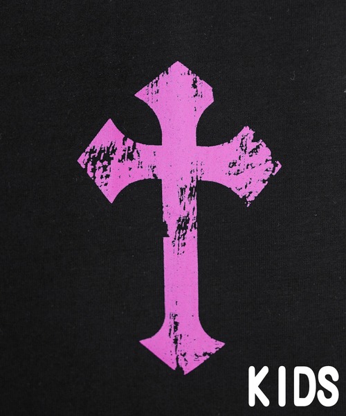 adamsJUGGLER(アダムスジャグラー)の「W/Rメニークロス&ベアーティーキッズ(Tシャツ/カットソー・キッズ・ホワイト/ブラック・110/120/130/150/100)」の6枚目の写真