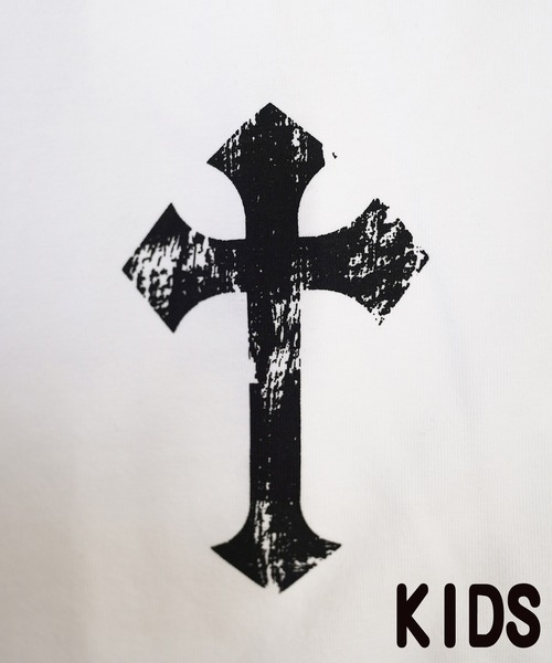 adamsJUGGLER(アダムスジャグラー)の「W/Rメニークロス&ベアーティーキッズ(Tシャツ/カットソー・キッズ・ホワイト/ブラック・110/120/130/150/100)」の9枚目の写真