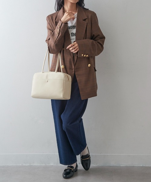 TIDEWAY(タイドウェイ)の「【TIDEWAY】NUTS BOSTON T3163(ボストンバッグ・レディース・ブラウン/アイボリー/ブラック・FREE)」の22枚目の写真