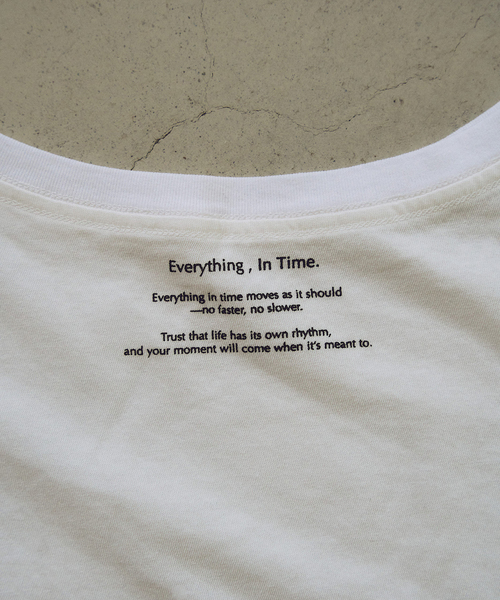 plage（プラージュ）の「Everything In Time T（Tシャツ/カットソー・レディース・チャコールグレー・FREE）」の3枚目の写真