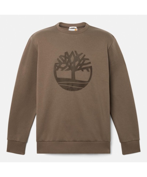 Timberland(ティンバーランド)の「ブラッシュバック クルーネック スウェットシャツ メンズ(スウェット・メンズ・ブラウン・LARGE/MEDIUM/SMALL/X-LARGE/XX-LARGE)」の4枚目の写真