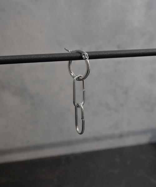 SBG(エスビー)の「インフルエンサー つぐ吉 × SBG オーバルフープピアス/イヤリング 片耳(ピアス(片耳用)・メンズ・シルバー系その他/シルバー・FREE)」の7枚目の写真