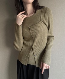 チュールペプラムドッキングニット（ニット/セーター）｜JUNOAH