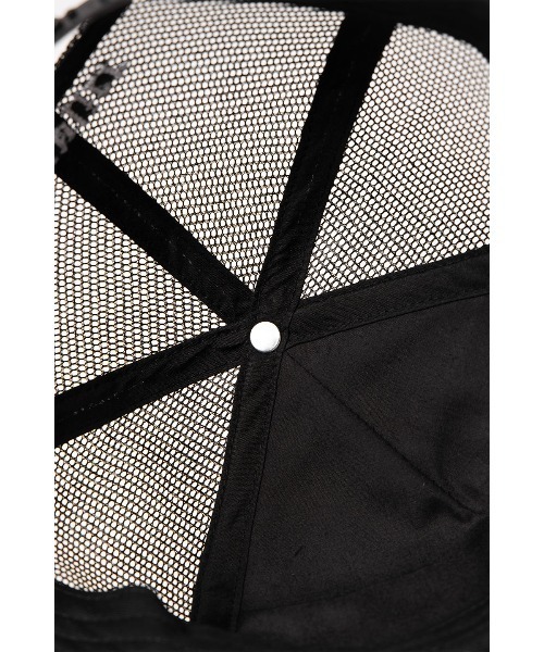 SUPPLIER（サプライヤー）の「メッシュキャップ｜Cross Leather Patch Mesh Cap｜SUPPLIER（キャップ・メンズ・ブラック・FREE）」の5枚目の写真