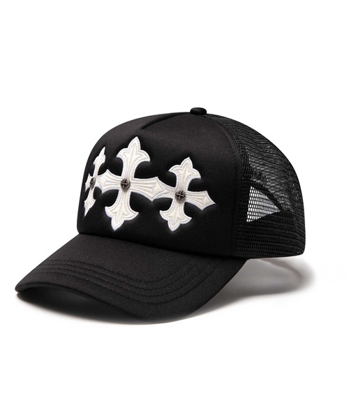 SUPPLIER(サプライヤー)の「メッシュキャップ|Cross Leather Patch Mesh Cap|SUPPLIER(キャップ・メンズ・ブラック・FREE)」の11枚目の写真