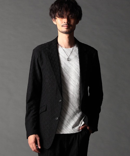 NICOLE CLUB FOR MEN（ニコルクラブフォーメン）の「アラカルトシアードビージャージジャケット（その他アウター・メンズ・ブラック系/ネイビー/ブラック・LARGE/X-LARGE/MEDIUM）」の2枚目の写真