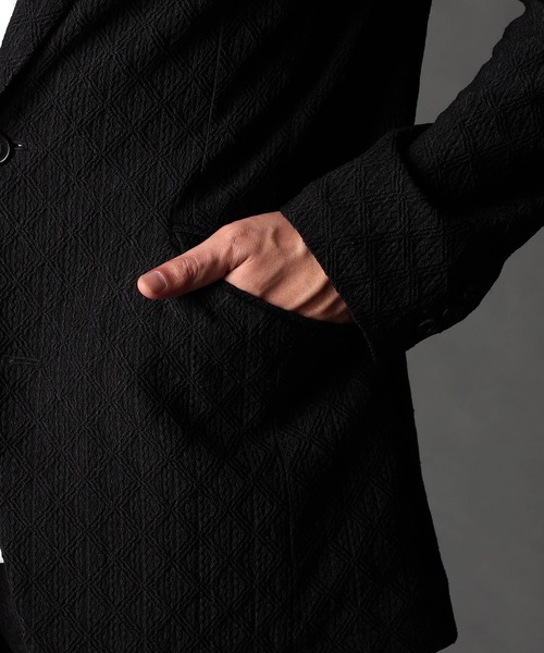 NICOLE CLUB FOR MEN（ニコルクラブフォーメン）の「アラカルトシアードビージャージジャケット（その他アウター・メンズ・ブラック系/ネイビー/ブラック・LARGE/X-LARGE/MEDIUM）」の7枚目の写真