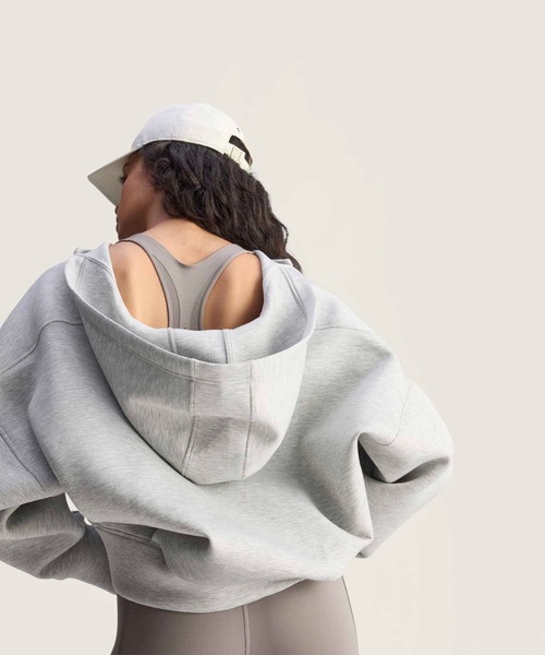 adidas by Stella McCartney（アディダスバイステラマッカートニー）の「adidas by Stella McCartney スキューバパーカー / アディダス adidas（パーカー・レディース・グレー・LARGE/MEDIUM/SMALL/X-LARGE）」の6枚目の写真