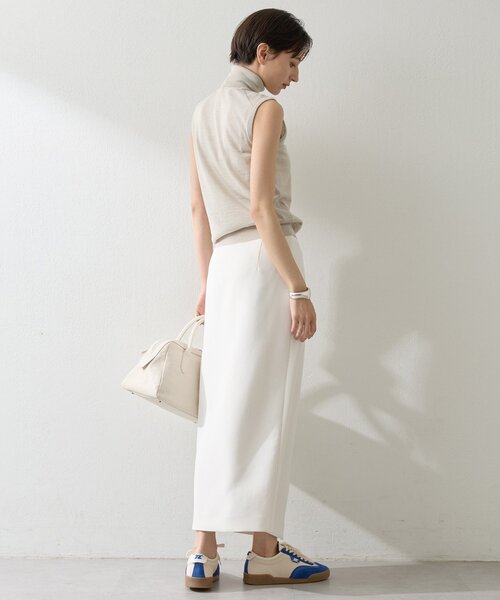 Whim Gazette（ウィムガゼット）の「Wクロスボタンスカート（スカート・レディース・オフホワイト/ブラック・38/36）」の8枚目の写真