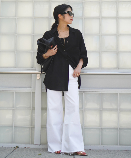 *Cotton Sheer Wash シャツ Cotton Sheer Wash Shirt（シャツ/ブラウス）｜AP STUDIO
