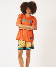 SPALDING（スポルディング）の「【SPALDING/スポルディング】Tシャツ ONE PIECE メラメラの実 ロゴ/吸水速乾機能・UVカット機能・アニメ半袖Tシャツ（Tシャツ/カットソー）」