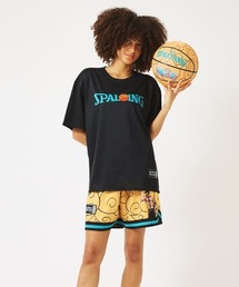 SPALDING（スポルディング）の「【SPALDING/スポルディング】Tシャツ ONE PIECE メラメラの実 ロゴ/吸水速乾機能・UVカット機能・アニメ半袖Tシャツ（Tシャツ/カットソー）」