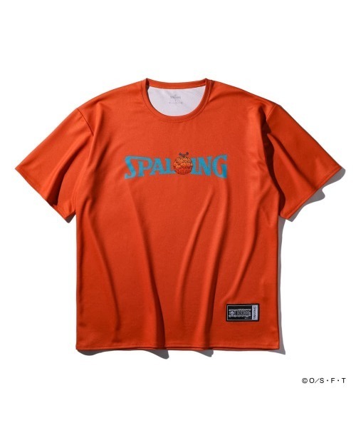 SPALDING(スポルディング)の「【SPALDING/スポルディング】Tシャツ ONE PIECE メラメラの実 ロゴ/吸水速乾機能・UVカット機能・アニメ半袖Tシャツ(Tシャツ/カットソー・メンズ・ホワイト/オレンジ/ブラック・MEDIUM/LARGE)」の6枚目の写真