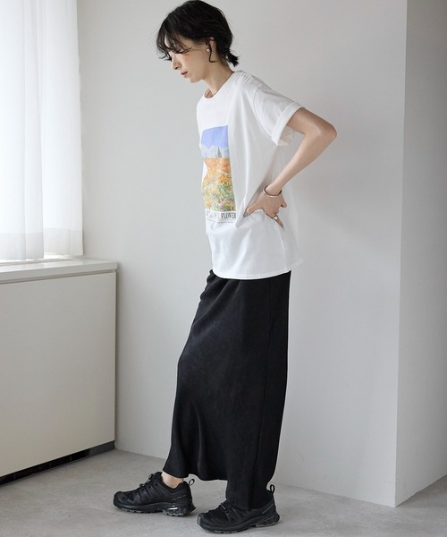 amini(アミニ)の「プリントTシャツ アソート(Tシャツ/カットソー・レディース・ホワイト系1/ホワイト系2/ホワイト系3/ブラック系2/ブラック系1/ブラック系3・MEDIUM)」の9枚目の写真