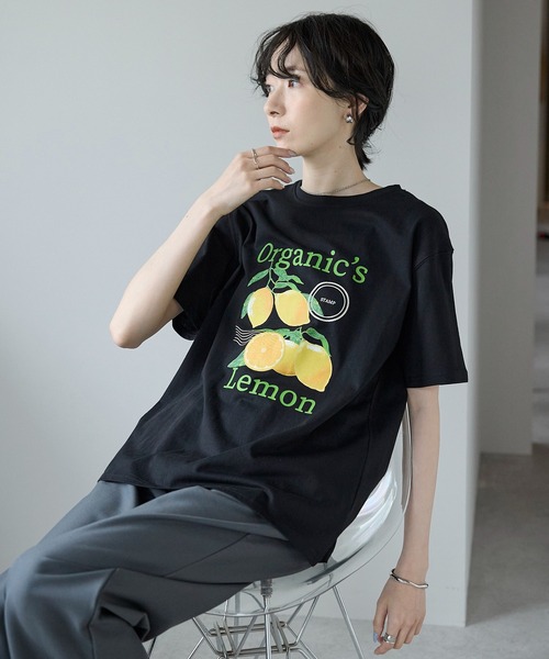 amini(アミニ)の「プリントTシャツ アソート(Tシャツ/カットソー・レディース・ホワイト系1/ホワイト系2/ホワイト系3/ブラック系2/ブラック系1/ブラック系3・MEDIUM)」の21枚目の写真