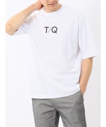 【綿100%】タカキュー ロゴプリント クルーネック 半袖 Tシャツ