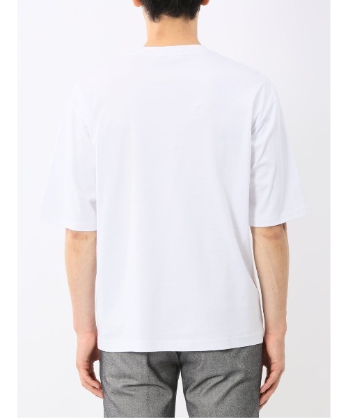 TAKA-Q(タカキュー)の「【綿100%】タカキュー ロゴプリント クルーネック 半袖 Tシャツ(Tシャツ/カットソー・メンズ・ブラック/ホワイト/ライトグレー・LARGE/MEDIUM)」の17枚目の写真