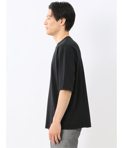 TAKA-Q(タカキュー)の「【綿100%】タカキュー ロゴプリント クルーネック 半袖 Tシャツ(Tシャツ/カットソー・メンズ・ブラック/ホワイト/ライトグレー・LARGE/MEDIUM)」の12枚目の写真