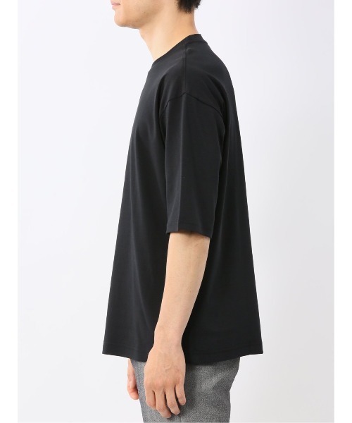 TAKA-Q(タカキュー)の「【綿100%】タカキュー ロゴプリント クルーネック 半袖 Tシャツ(Tシャツ/カットソー・メンズ・ブラック/ホワイト/ライトグレー・LARGE/MEDIUM)」の7枚目の写真