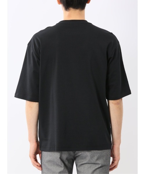 TAKA-Q(タカキュー)の「【綿100%】タカキュー ロゴプリント クルーネック 半袖 Tシャツ(Tシャツ/カットソー・メンズ・ブラック/ホワイト/ライトグレー・LARGE/MEDIUM)」の6枚目の写真