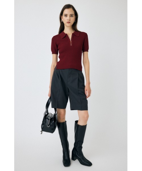 MOUSSY（マウジー）の「【25年AW新作】CENTER PRESS ハーフパンツ（その他パンツ・レディース・ブラック系その他/チャコールグレー・1/2）」の13枚目の写真