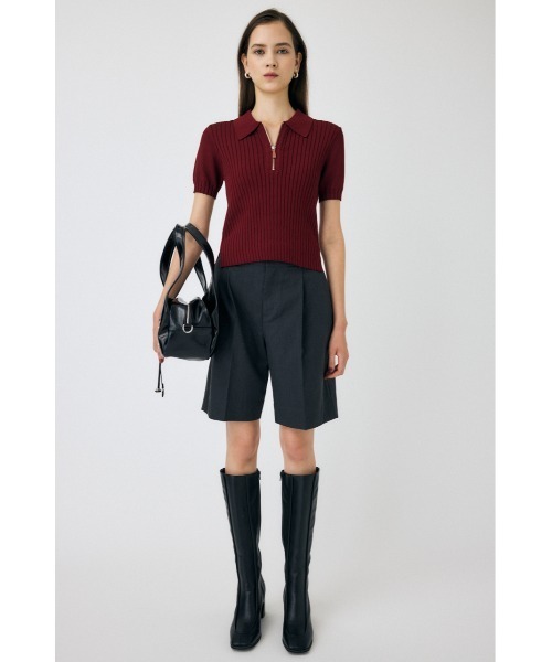 MOUSSY（マウジー）の「【25年AW新作】CENTER PRESS ハーフパンツ（その他パンツ・レディース・ブラック系その他/チャコールグレー・1/2）」の14枚目の写真