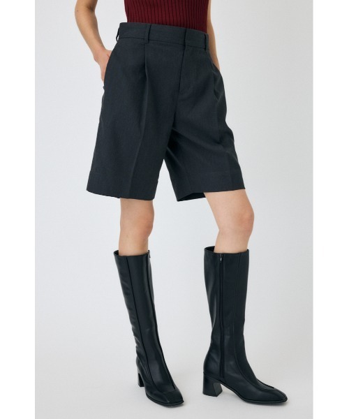 MOUSSY（マウジー）の「【25年AW新作】CENTER PRESS ハーフパンツ（その他パンツ・レディース・ブラック系その他/チャコールグレー・1/2）」の3枚目の写真