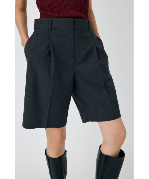 MOUSSY（マウジー）の「【25年AW新作】CENTER PRESS ハーフパンツ（その他パンツ・レディース・ブラック系その他/チャコールグレー・1/2）」の4枚目の写真