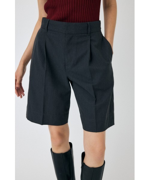 MOUSSY（マウジー）の「【25年AW新作】CENTER PRESS ハーフパンツ（その他パンツ・レディース・ブラック系その他/チャコールグレー・1/2）」の5枚目の写真