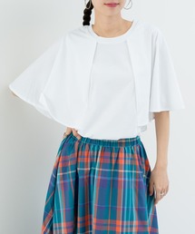 【refinedworks】二の腕カバー！フレア袖プルオーバー