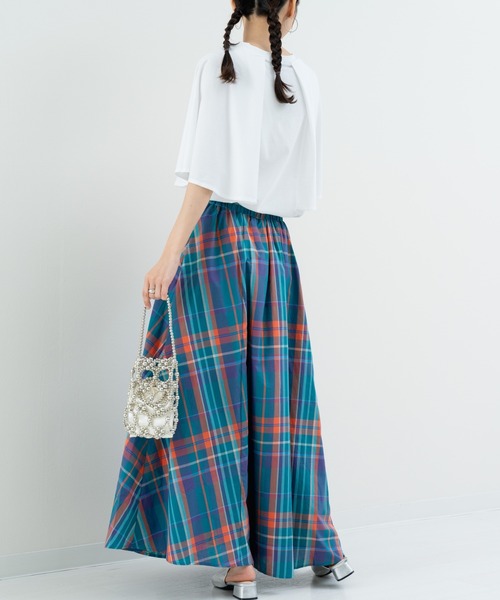 refinedworks（リファインドワークス）の「【refinedworks】二の腕カバー！フレア袖プルオーバー（Tシャツ/カットソー・レディース・ホワイト/チャコールグレー・FREE）」の14枚目の写真