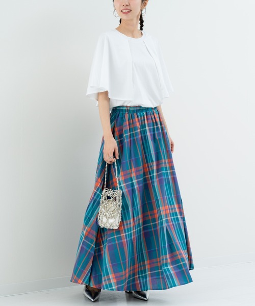 refinedworks（リファインドワークス）の「【refinedworks】二の腕カバー！フレア袖プルオーバー（Tシャツ/カットソー・レディース・ホワイト/チャコールグレー・FREE）」の15枚目の写真