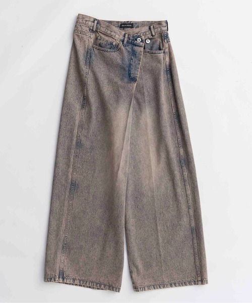 2way Asymmetry Tuck Denim/2WAYアシメタックデニム（デニムパンツ