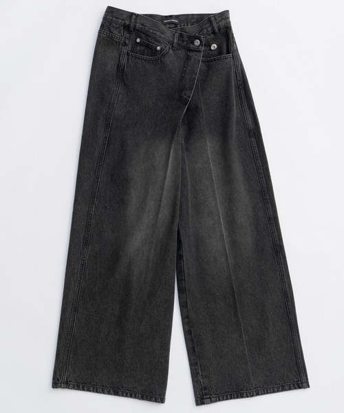 2way Asymmetry Tuck Denim/2WAYアシメタックデニム（デニムパンツ