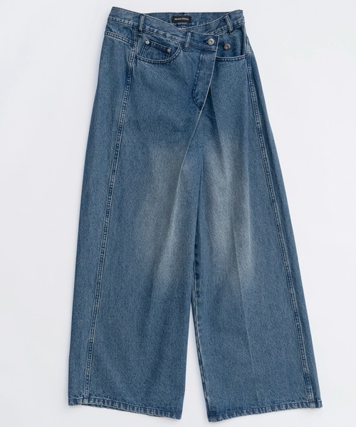25AW PRE-ORDER】2way Asymmetry Tuck Denim/2WAYアシメタック