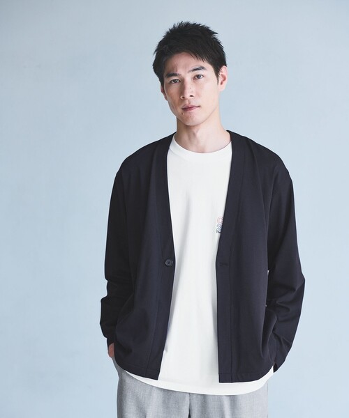 green label relaxing(グリーンレーベルリラクシング)の「CARREMAN 1B カーディガン(カーディガン/ボレロ・メンズ・ダークグリーン/ネイビー/ダークグレー・XL/L/M/S)」の3枚目の写真