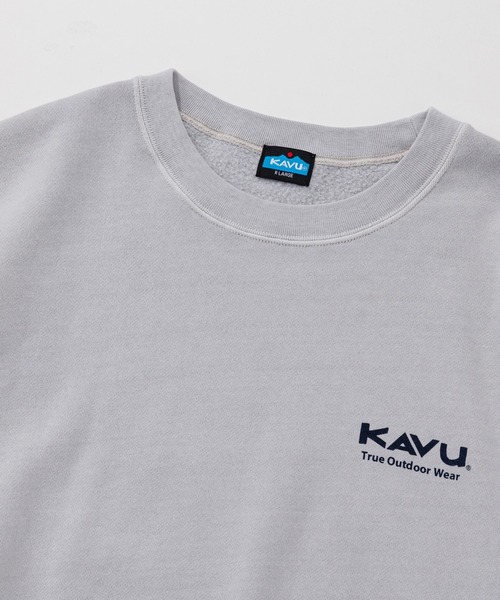 KAVU（カブー）の「KAVU/カブー Good Time Sweat/グットタイムスウェット（スウェット・メンズ・ネイビー/イエロー/ライトグレー・MEDIUM/LARGE/X-LARGE）」の9枚目の写真