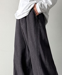 Classical Origin(�N���V�J���I���W��)�̃T�C�hW�J�[�u���C���f�j���p���c�^Side Double Curve Line Denim Pants(�f�j���p���c)