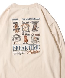 POWER TO THE PEOPLE | 【POWER TO THE PEOPLE】マルチドッグ刺繍ロングスリーブTシャツ(Tシャツ/カットソー)