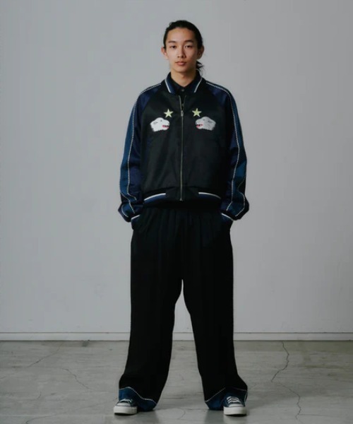 FACETASM(ファセッタズム)の「FACETASM/ファセッタズム/THULE SOUVENIR JACKET(スカジャン・メンズ・ブラック・4/3)」の4枚目の写真